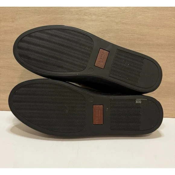 TED BAKER Men's Kanten Low-top Leather Derby Shoes Dark Red Size 9 - Picture 7 of 7